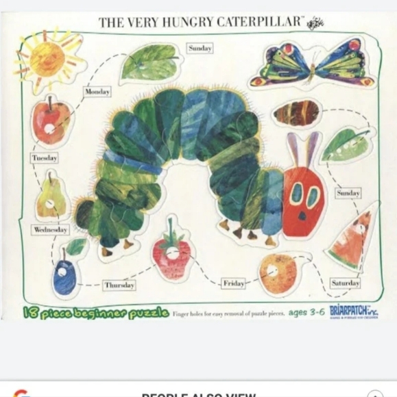 The Very Hungry Caterpillar Puzzle Original Vintage by Eric Carle NWT - Picture 2 of 4